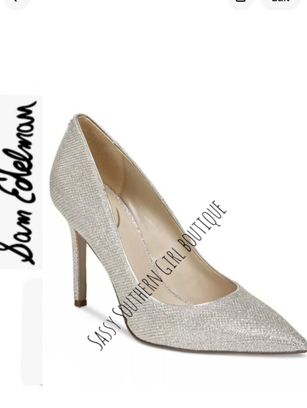 🆕⭐Sam Edelman champagne shimmer pumps